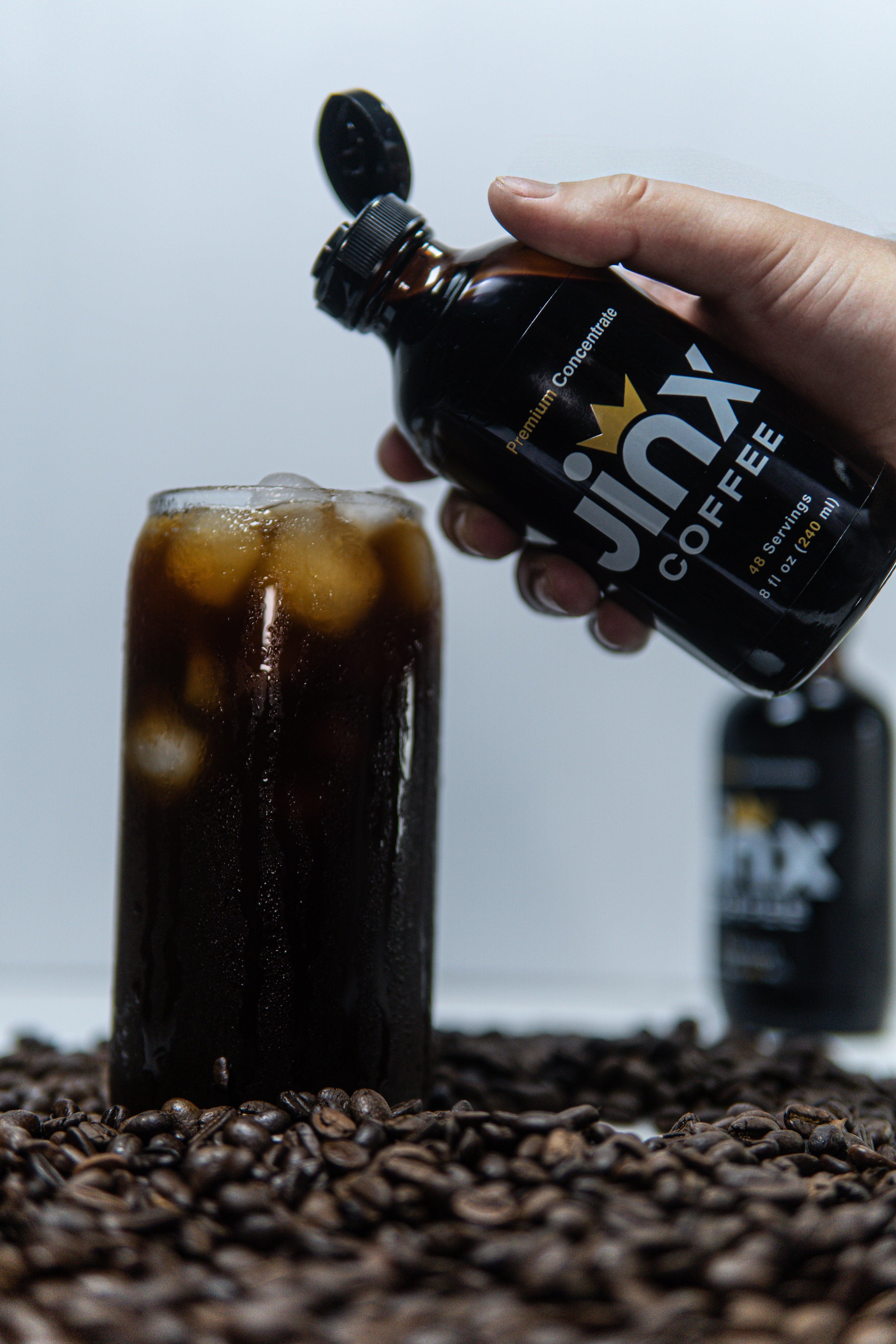 Jinx Coffee Premium Concentrate - 48 Servings - 50x More Concentrated - Jinx Coffee